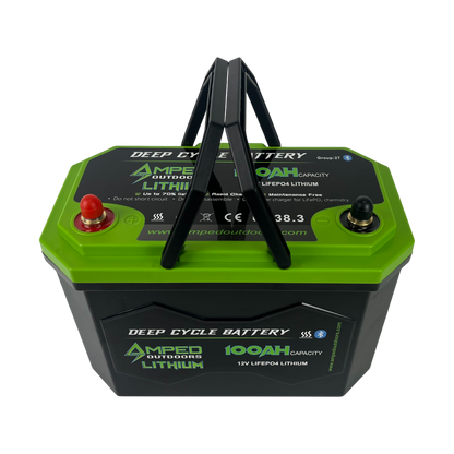 100Ah Lithium Battery (LiFePO4) 12.8V - Bluetooth - IP67 Waterproof - Heated