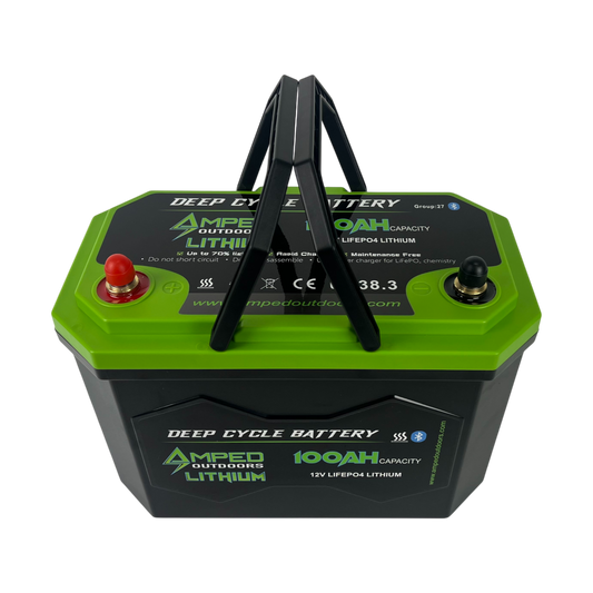 100Ah Lithium Battery (LiFePO4) 12.8V - Bluetooth - IP67 Waterproof - Heated