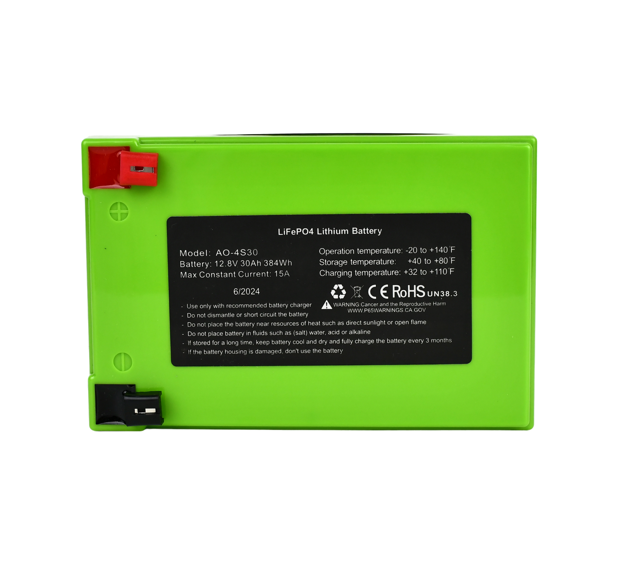 30Ah Lithium Battery (LiFePO4) Wide