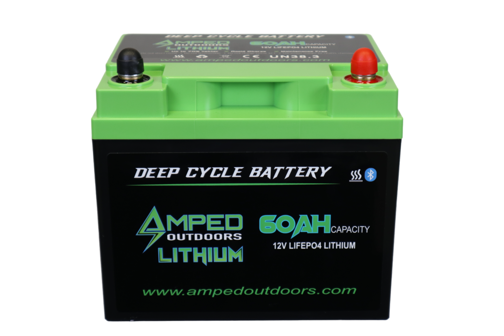 60Ah Lithium Battery (LiFePO4) 12.8V - Bluetooth - Heated