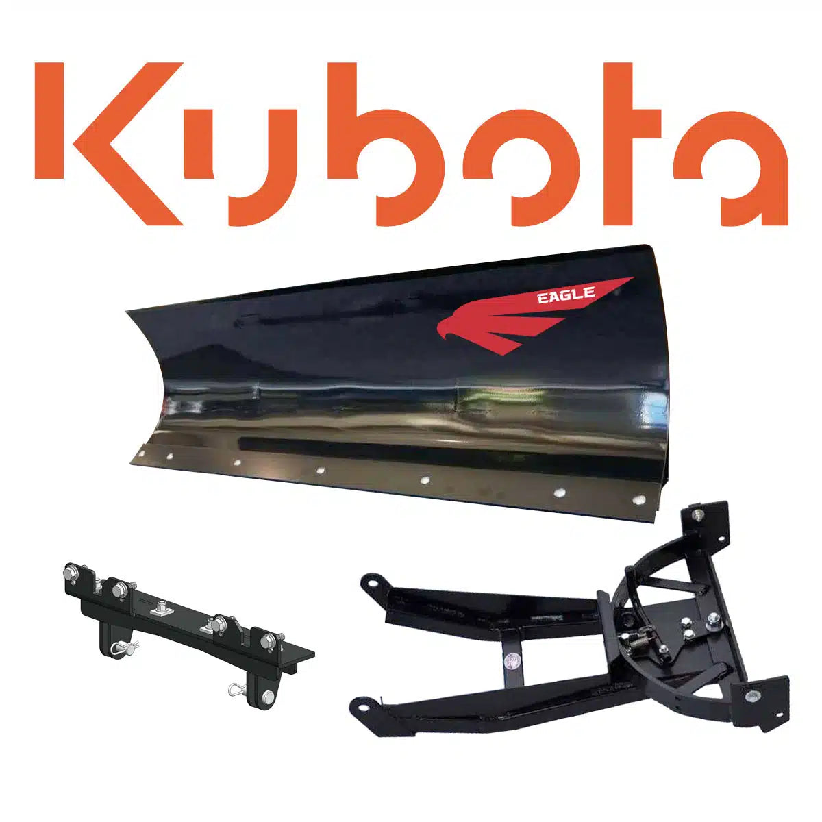 Eagle Snow Plow 72″ UTV Steel Front-Mount Complete Plow System for 400-1140 Kubota (RTV/4×4/RTV-X) (2004-2024)