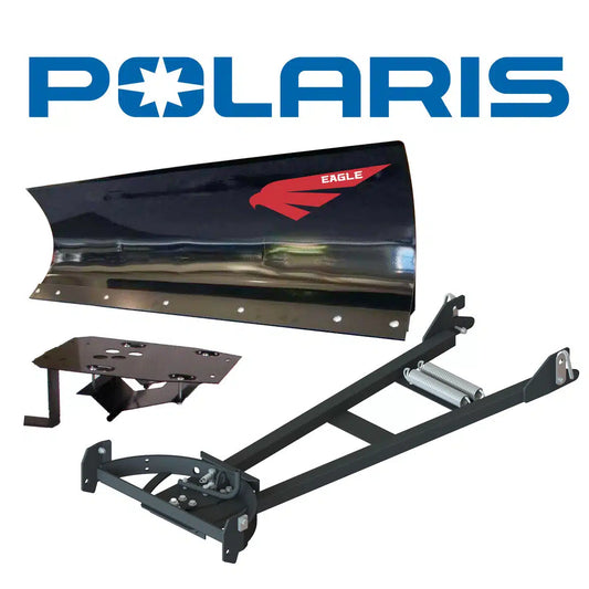 Eagle Snow Plow 60″ ATV Steel Mid-Mount Complete Plow System for 550-850 Polaris (Sportsman/6×6/Touring/X2/XP/Ultimate Trail, Scambler,High Lifter) (2009-2025)