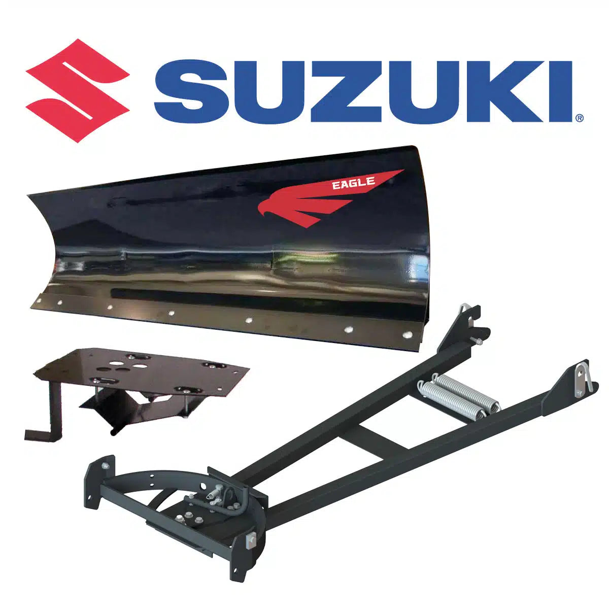 Eagle Snow Plow 60″ ATV Steel Mid-Mount Complete Plow System for 500-750 Suzuki (King Quad/4×4) (2005-2024)